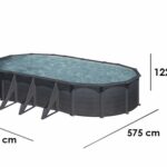 Gre Kea Ovale 730x375x120cm – Stahlwandpool
