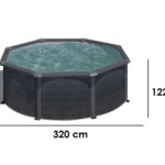 Gre Kea Rund Ø300 x 120 cm – Stahlwandpool
