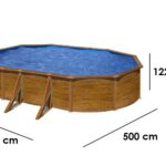 Gre Pacific Oval 500x300x120cm – oberirdischer Stahlpool