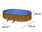 Gre Pacific Oval 610x375x120cm – Stahlwandpool