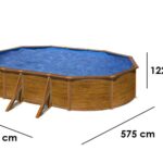Gre Pacific Oval 610x375x120cm – Stahlwandpool