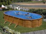 Gre Pacific Oval 730x375x120cm – Oberirdischer Stahlpool – Bild 3