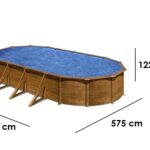 Gre Pacific Oval 730x375x120cm – Oberirdischer Stahlpool