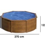 Gre Pacific rund Ø350 x 120 cm – Oberirdischer Stahlpool