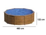 Gre Pacific rund Ø460 x 120 cm – Stahlwandpool