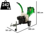 GreenBay GB-WDC 120 LE – Profi Häcksler mit Benzinmotor Loncin G420FD mit 15 PS