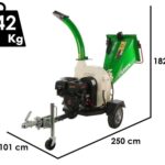 GreenBay GB-WDC 120 LE – Profi Häcksler mit Benzinmotor Loncin G420FD mit 15 PS