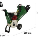 GreenBay GB-WRC 100 H – Profi Häcksler mit Verbrennungsmotor – 6,5 PS Honda GX200 Motor