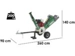 GreenBay GB-WRC 120 H – Häcksler mit Verbrennungsmotor – Honda GX390 Motor