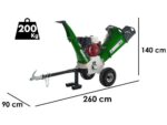 GreenBay GB-WRC 120 HE – Profi Häcksler mit Verbrennungsmotor – 13 PS Honda GX390 Motor