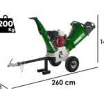 GreenBay GB-WRC 120 HE – Profi Häcksler mit Verbrennungsmotor – 13 PS Honda GX390 Motor