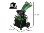 GreenBay GB-WRC 55 RB- Häcksler mit Verbrennungsmotor – Benzinmotor RATO R210-A da 7 PS