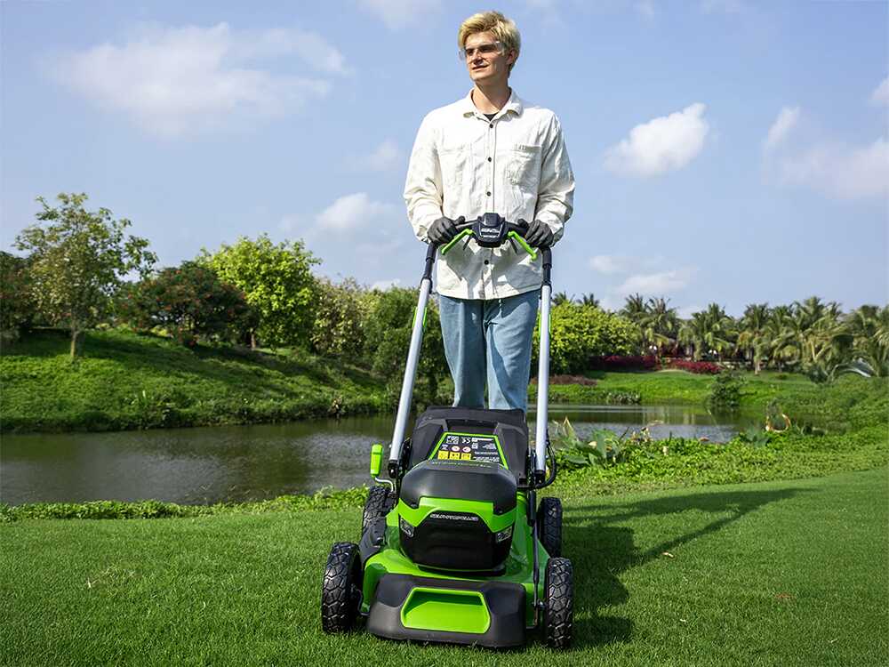 Greenworks GD60LM46SPK4 – Akku-Rasenmäher selbstangetrieben – 60V/4Ah – Taglio 46 cm – Bild 4