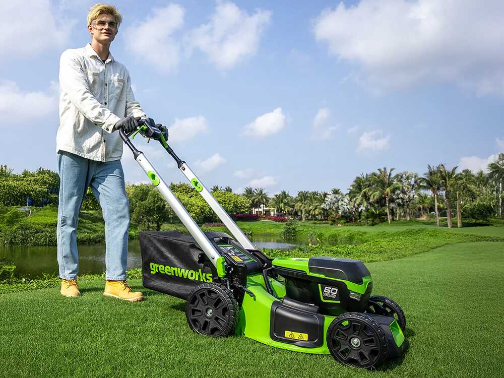 Greenworks GD60LM46SPK4 – Akku-Rasenmäher selbstangetrieben – 60V/4Ah – Taglio 46 cm – Bild 3