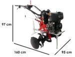 Große Diesel-Motorhacke 11 PS – Diesse DS84 Lombardini/Kohler Dieselmotor – mit Elektrostarter