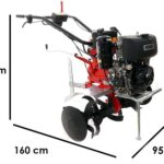 Große Diesel-Motorhacke 11 PS – Diesse DS84 Lombardini/Kohler Dieselmotor – mit Elektrostarter