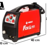 HELVI Fox 191 – Mikroprozessorgesteuertes, Multifunktions-Inverter-Schweißgerät- MIG-MAG/MMA/TIG – DC