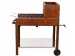 Holz- und Kohlegrill Super Flipper aus Cortenstahl – Bild 4