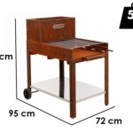 Holz- und Kohlegrill Super Flipper aus Cortenstahl