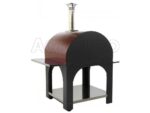 Holzbackofen für den Außenbereich Cibus Red – 5 Pizzen – Bild 2