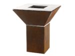 Holzkohlegrill COLORADO – 80×80 cm Grillrost – Gehäuse komplett aus Corten – Bild 2