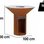 Icon 100 Grill aus Corten