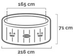 Intex Greywood Deluxe 28442EX – Ø216×71 cm – Whirlpool Spa