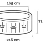 Intex Greywood Deluxe 28442EX – Ø216×71 cm – Whirlpool Spa