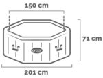 Intex Oktagon Jet & Bubble Deluxe 28458EX – Ø201×71 cm – Whirlpool Spa