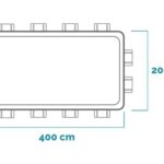 Intex Prisma Frame 26790NP – 400x200x122 cm – Aufstellpool + Filterpumpe und Poolleiter