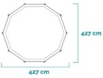 Intex Prisma Frame Clearview 26722NP – Ø427×107 cm – Runder Pool