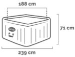 Intex Square Chevron Deluxe 28472EX – Ø193×71 cm – Whirlpool Spa