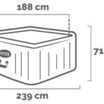 Intex Square Chevron Deluxe 28472EX – Ø193×71 cm – Whirlpool Spa
