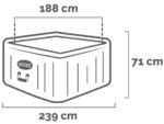 Intex Square Greystone Deluxe 28452NP – Ø193×71 cm – Whirlpool Spa