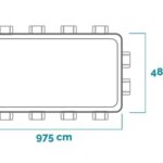 Intex Ultra XTR Frame 26378NP – 975x488x132 cm – Pool + Volleyball- und Reinigungsset