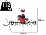 Italian Power RG 7.2-130Q-Z – Benzin-Motorhacke 15 PS – Motor Rato R420