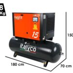 Italyco KV 15/500 Premium – Schraubenkompressor – Max. Druck 10 bar