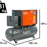Italyco KVE 15/500 Premium – Schraubenkompressor – max. Druck 10 bar
