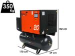 Italyco KVE 20/270 Premium – Schraubenkompressor – Max. Druck 10 bar
