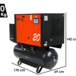 Italyco KVE 20/270 Premium – Schraubenkompressor – Max. Druck 10 bar