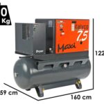 Italyco Maxi 8/270 D – Schraubenkompressor – Max. Druck 10 bar
