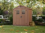 Keter Darwin braun – Gartenhaus – mit Frontfenstern – 190x122x221 cm – Bild 3