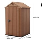 Keter Darwin braun – Gartenhaus Schuppen – 123.8x117x205 cm