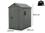 Keter Darwin grün – Gartenhaus – mit Seitenfenster – 125.8×184.5×205 cm