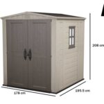 Keter Factor beige – Gartenhaus – mit Seitenfenster – 178×195.5×208 cm