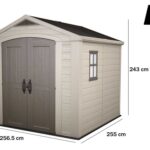 Keter Factor beige – Gartenhaus – mit Seitenfenster – 256.5x255x243 cm