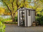 Keter Manor beige – Gartenhaus – mit Seitenfenster – 130x192x198 cm – Bild 4