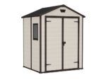 Keter Manor beige – Gartenhaus – mit Seitenfenster – 185x152x226 cm – Bild 2