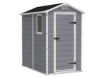 Keter Manor grau – Gartenhaus – mit Seitenfenster – 130x192x198 cm – Bild 2