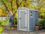 Keter Manor grau – Gartenhaus – mit Seitenfenster – 130x192x198 cm – Bild 3
